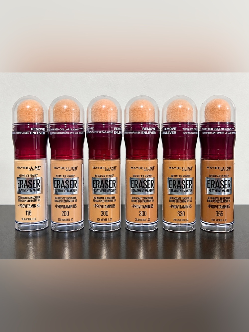 Maybelline Instant Age Rewind Eraser Treatment Foundation Light Medium Dark
